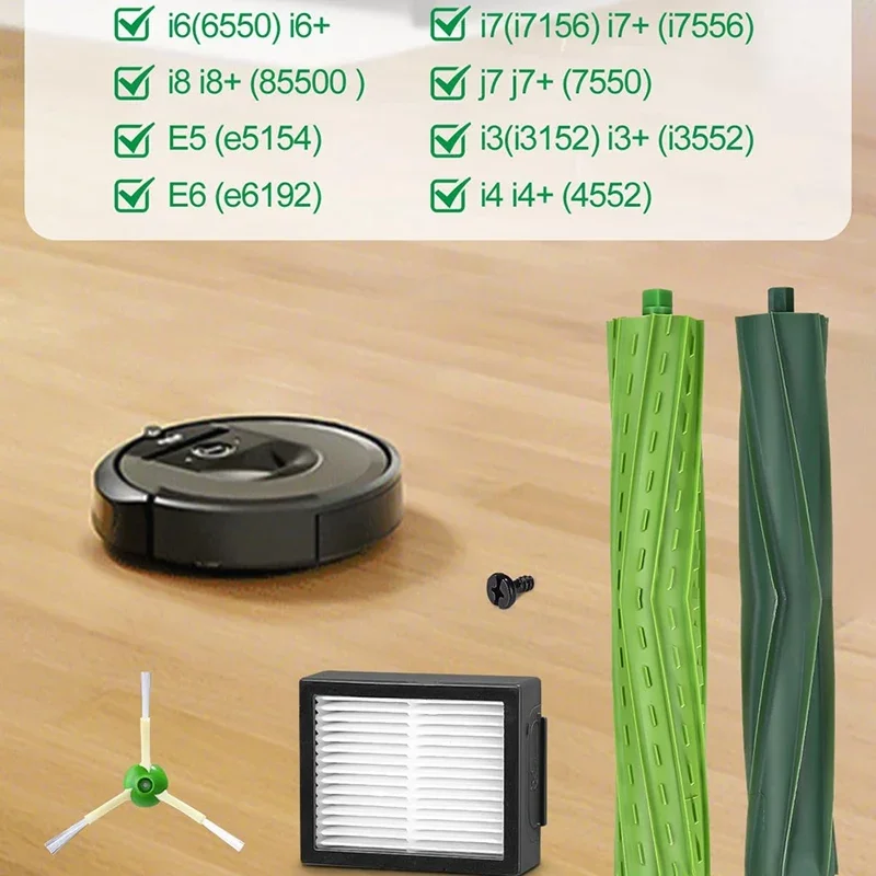 IRobot Roomba I7 I7+ I3 I3PLUS I4 I4+ I8 I8PLUS E5 E6 Main Brush Cloth Filter Side Brush trash bag