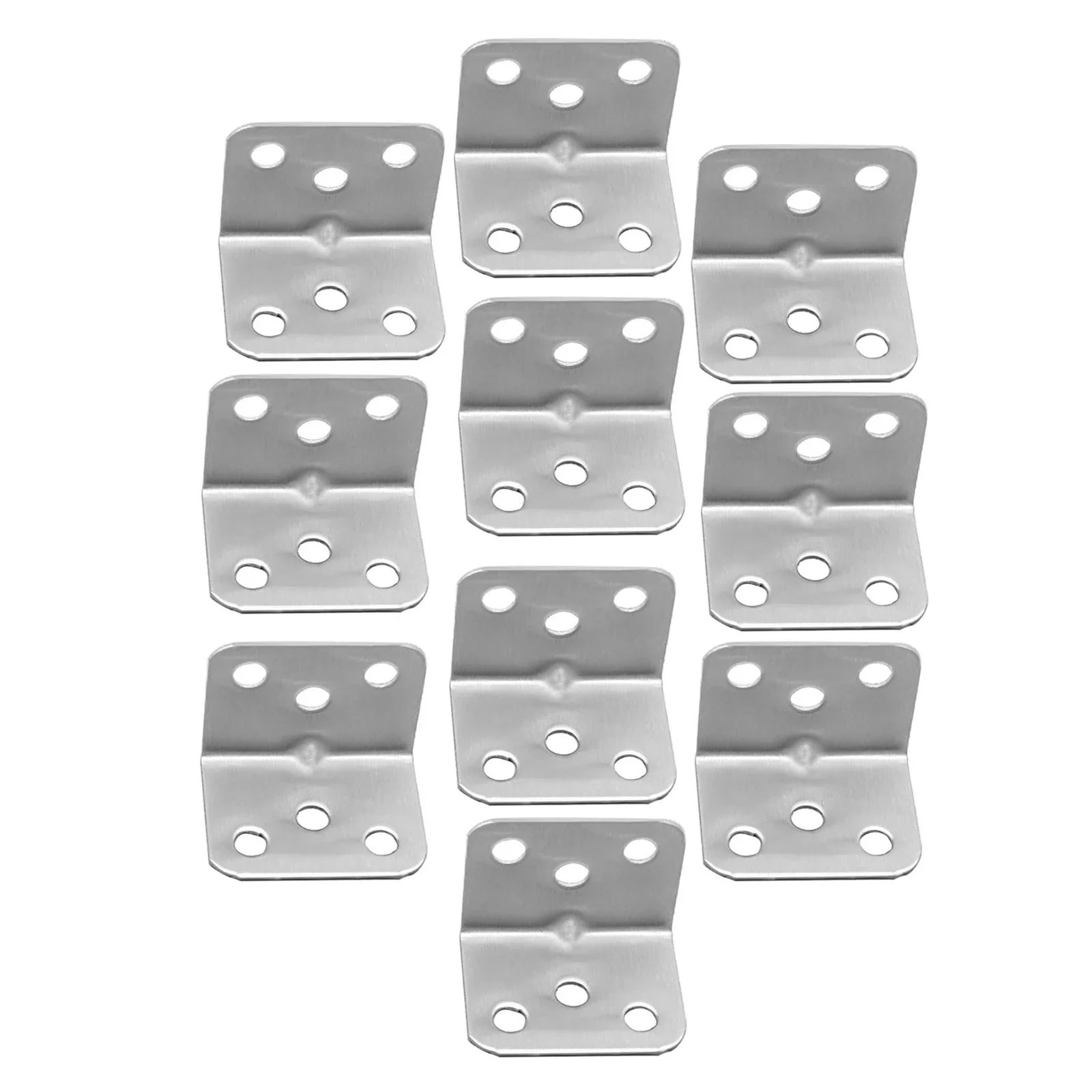 10 connettori per staffa angolare da 90 gradi in acciaio inossidabile, hardware di supporto per angolo di fissaggio per mobili