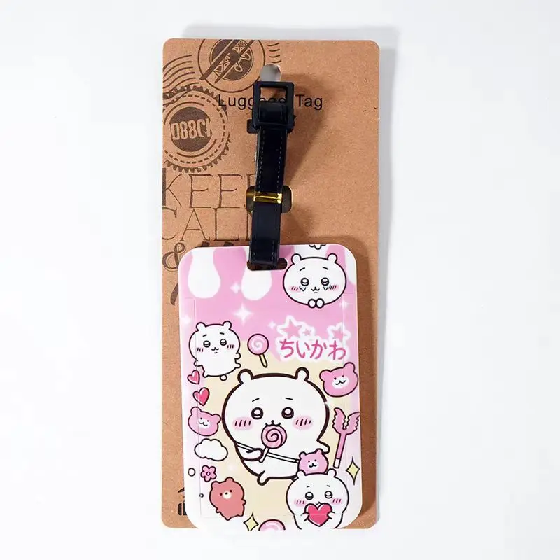 Chiikawa Luggage Tag Fashion Portable Travel Accessories Cartoon Suitcase ID Address Holder Baggage Label for Men Women Gifts - Image 6