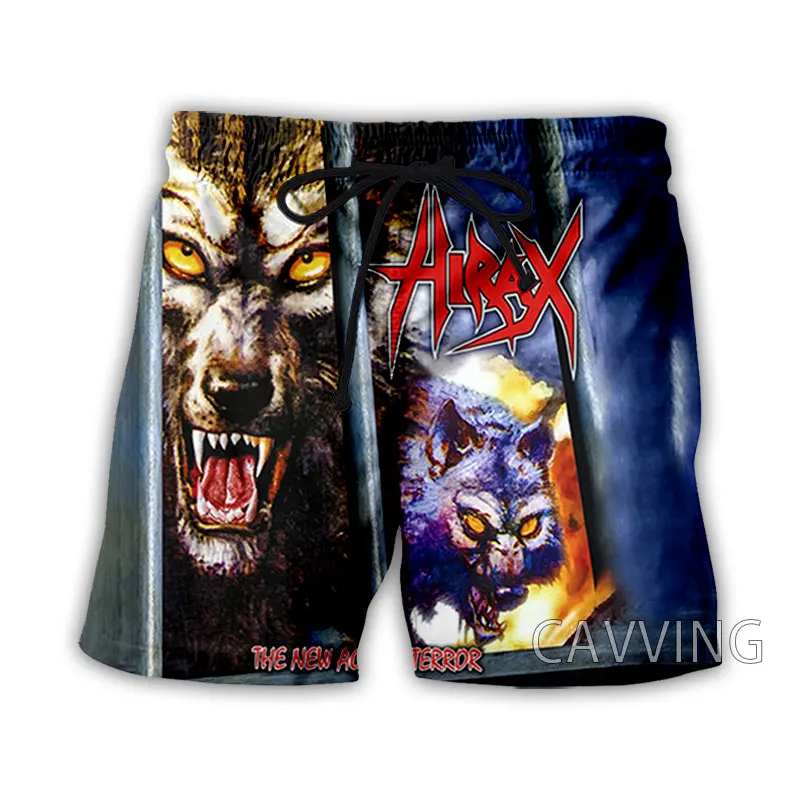 CAVVING 3D Print  Hirax  Band  Summer Beach Shorts Streetwear Quick Dry Casual Shorts Sweat Shorts for Women/men