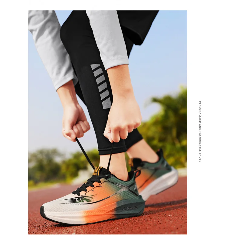 Bestseller herfstschoenen voor heren 2025 - Hardloopschoenen van ademend mesh, snelheidstraining van koolstofplaat, gedempt antislip wandelen, één