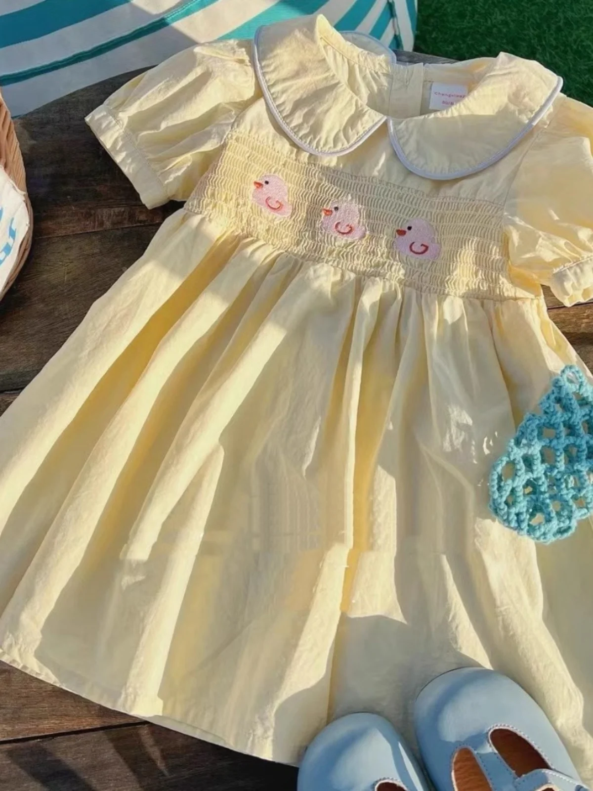 

Korean Sle Pure Cotton ort Sve Princ Dr Doll Girl Summer Faionable Dr Little Girl Clothing Spring Autumn