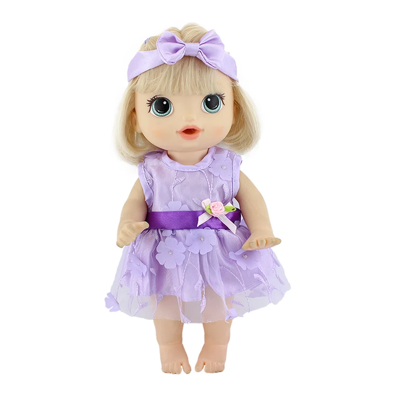 2023 Doll Clothes Fashion Dresses Wear For 12 Inch 30 cm Baby Alive Doll Clothes And Accessories