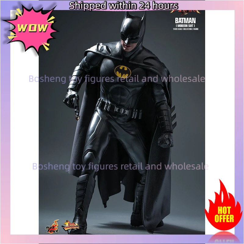Original Hot Toys MMS712 1/6 The Flash's Batman Modern Suit In Stock Anime Action Collection Figures Model Toys
