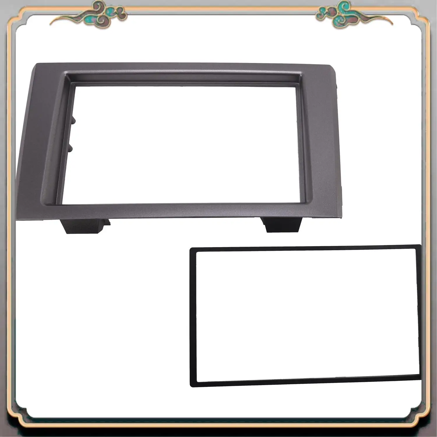 Painel de rádio de fáscia de carro Din duplo confiável para IVECO Daily 2006-2014 Kit de montagem de painel de estrutura de áudio Instalar moldura