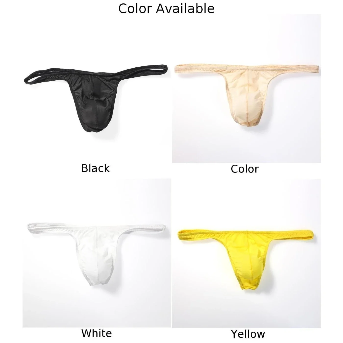 Mens Sexy Low Rise Mesh Briefs G-string Bikini Thong T-Back Underwear Underpants Thin Nylon Breathable Briefs Underwear Underpan