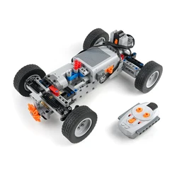 MOC 4WD Remote Control Car Chassis Kit With 62.4*20mm Wheel Four-Wheel Drive Technical Car M Motor Servo Motor AA Battery Box