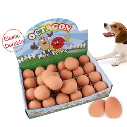 Durable Dogs Toys For Small Dogs Interactive Dog Chew Toys For Aggressive Chewers Indestructible Bouncy Ball Egg Dog Accessories