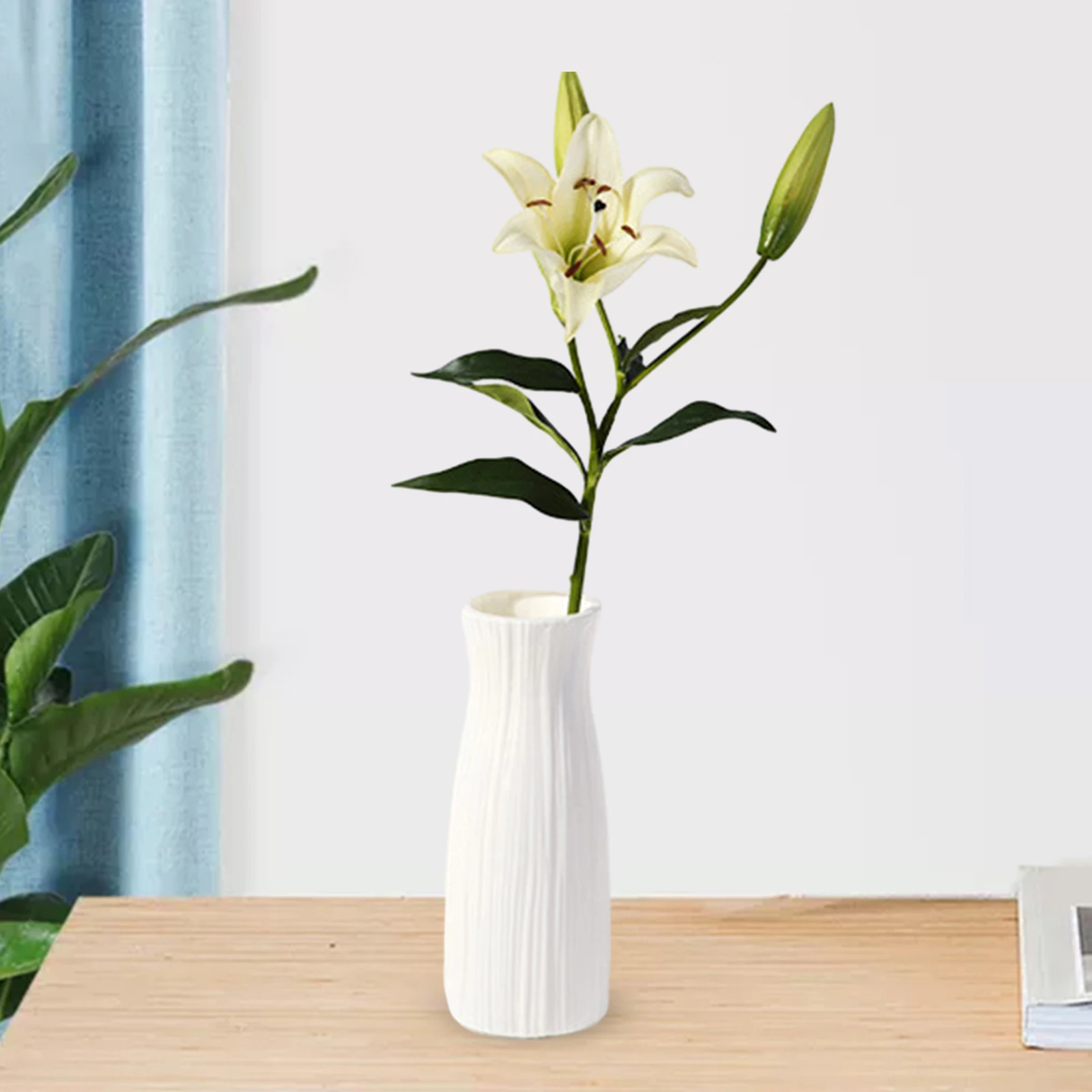 Plastic Modern Flower Vase for Flowers Plants Decorative Floral Minimalist Vase Living Room Decoration Ornaments