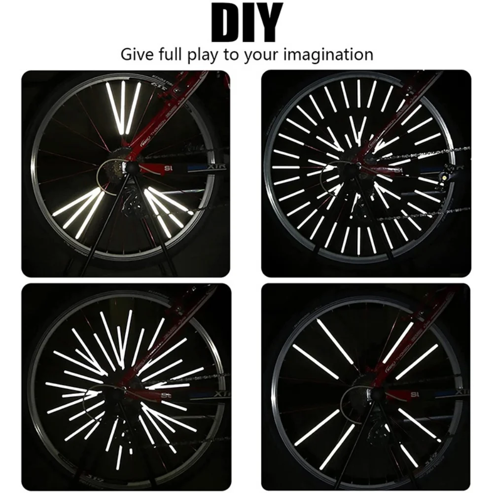 12 Stücke ~ 96 stücke Fahrrad Rad Speichen Reflektoren DIY Fahrräder Speichen Reflektor 8 cm Outdoor Radfahren Nacht Warnung Sicherheit speichen MTB – Detail 4
