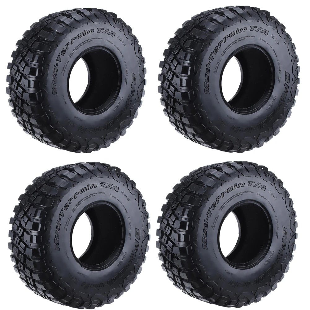 

4PCS 2.2'' 120mm Rubber Tires Tyre for AXIAL SCX10 TRX4 D90 90046 1/10 RC Crawler Rc Car Tyres Replace Durability Accessories