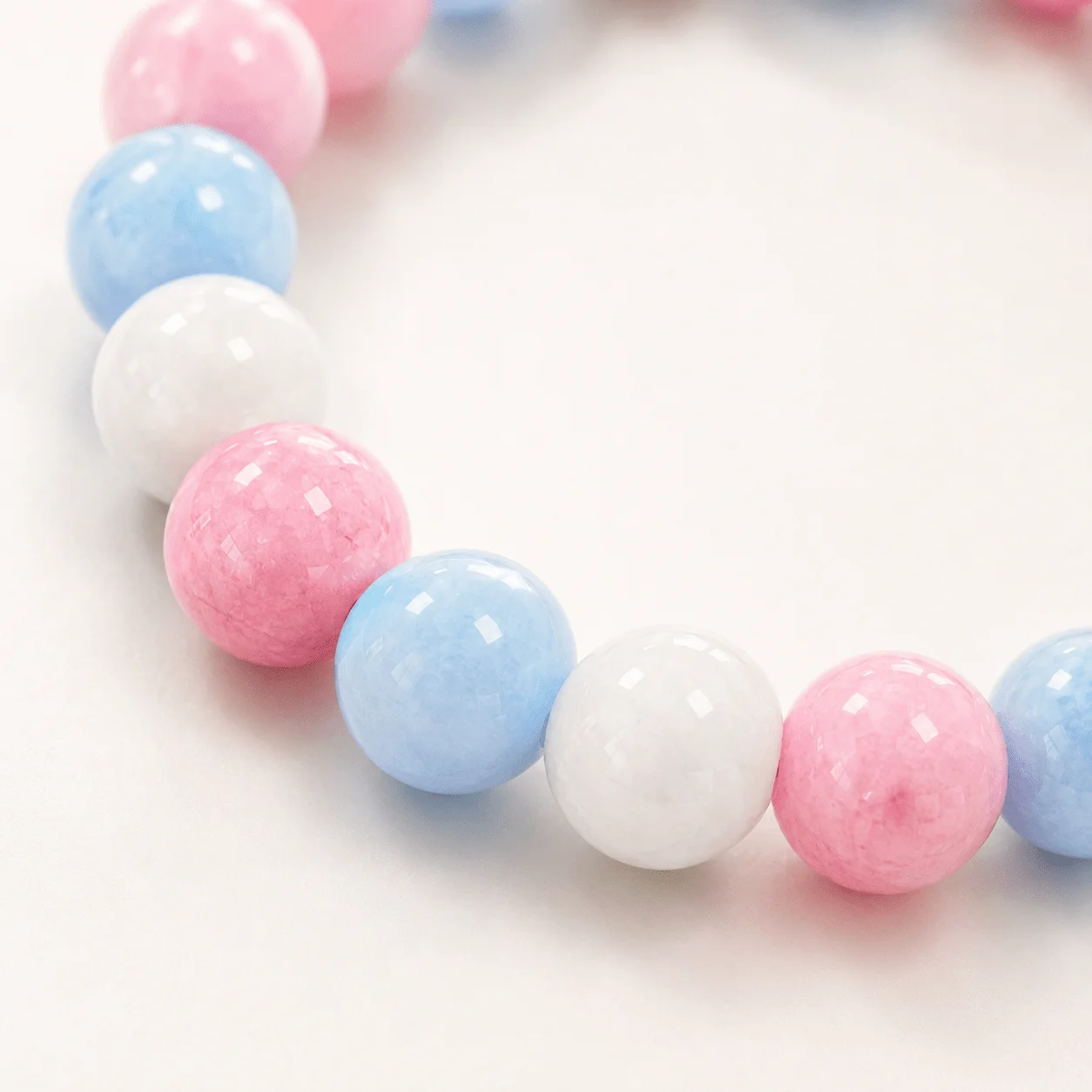 1 adet Pembe Mavi Beyaz Yuvarl - Bracelets incelemesi ve fiyatı