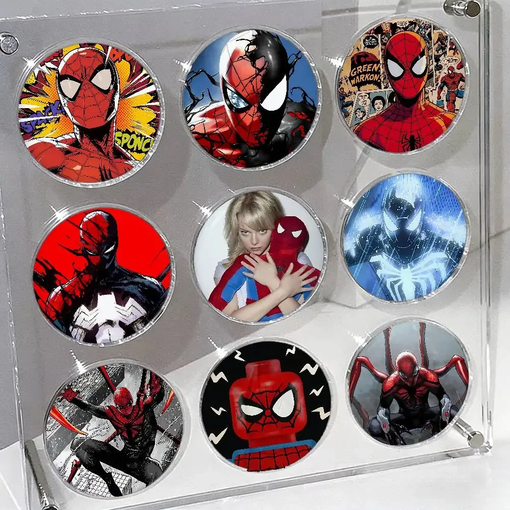 Cool S-Spider-Mans Badges Tinplate Soft Button Pin Brooch Metal Badge Custom Jewelry Accessories Hat Bag Lapel