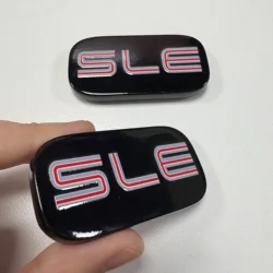 Self-adhesive Badges SLE Nameplate Emblem Pair Set Of 2 For GMC Sierra Pickup Yukon XL