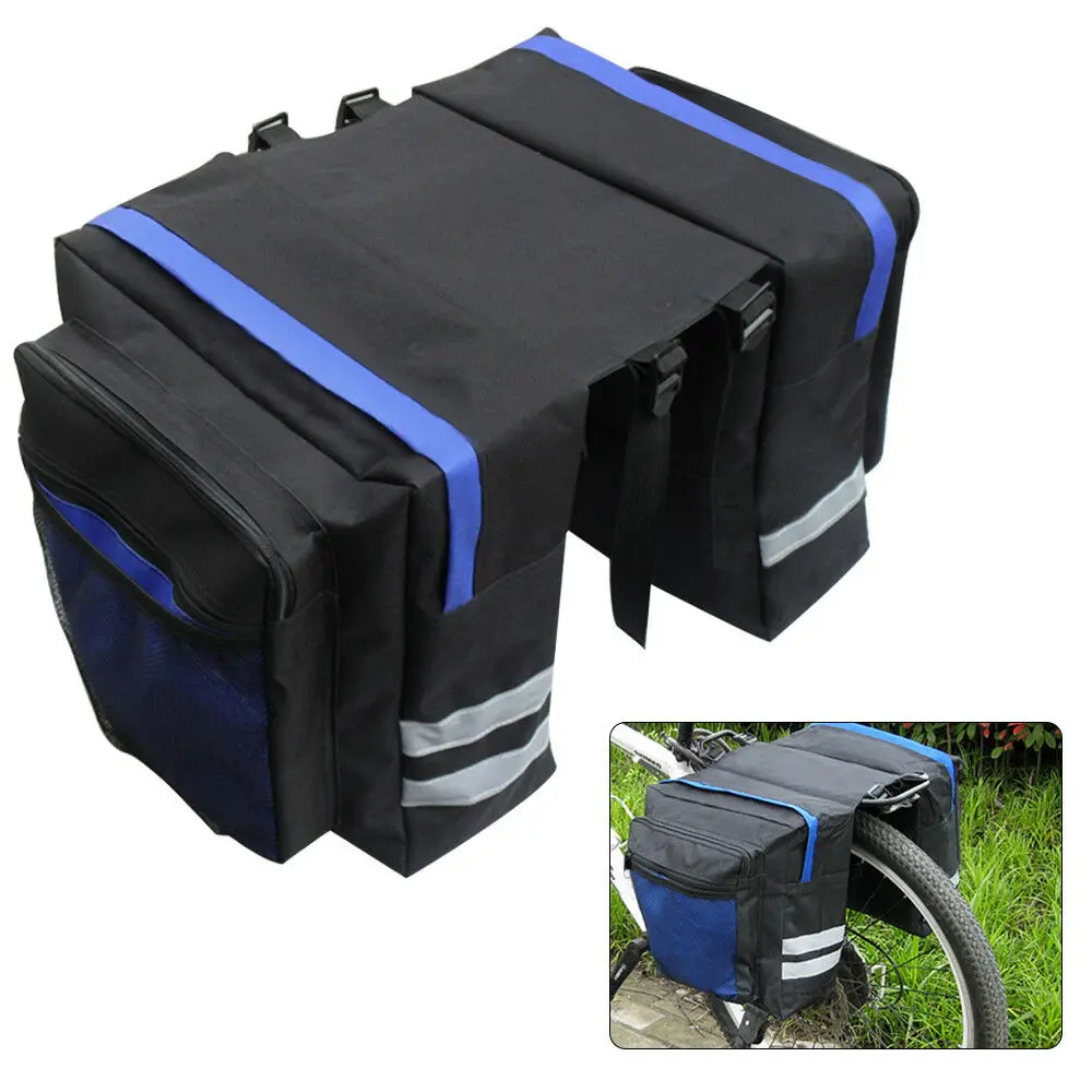 

Bicycle Rack Bag 600d Fabric Saddle Panniers Bike Seat Bags Cycling Rear Storage For Travel Urban Riding Bike Panniers
