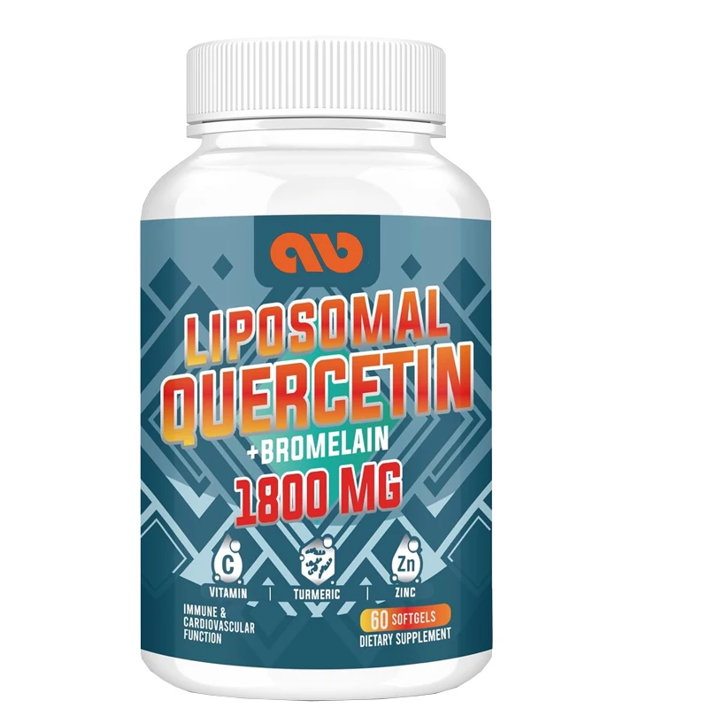 1600 mg liposome quercetin plant body, containing bromelain, zinc, and vitamin C-60 capsules