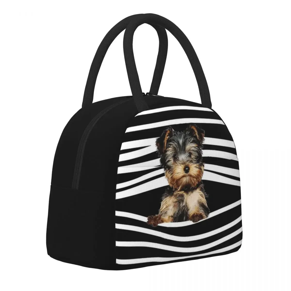 Lunch Bag for Men Women Yorkshire Terrier Insulated Cooler Portable Picnic School Yorkie Dog Animal Puppy Lunch Box Bento Pouch