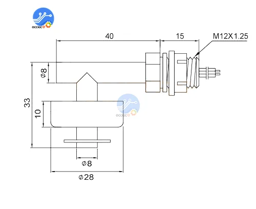 High/Low Voltage Right Angle Float Switch Side Mounted Float Switch Liquid Level Switch Water Level Switch Liquid Level Sensor