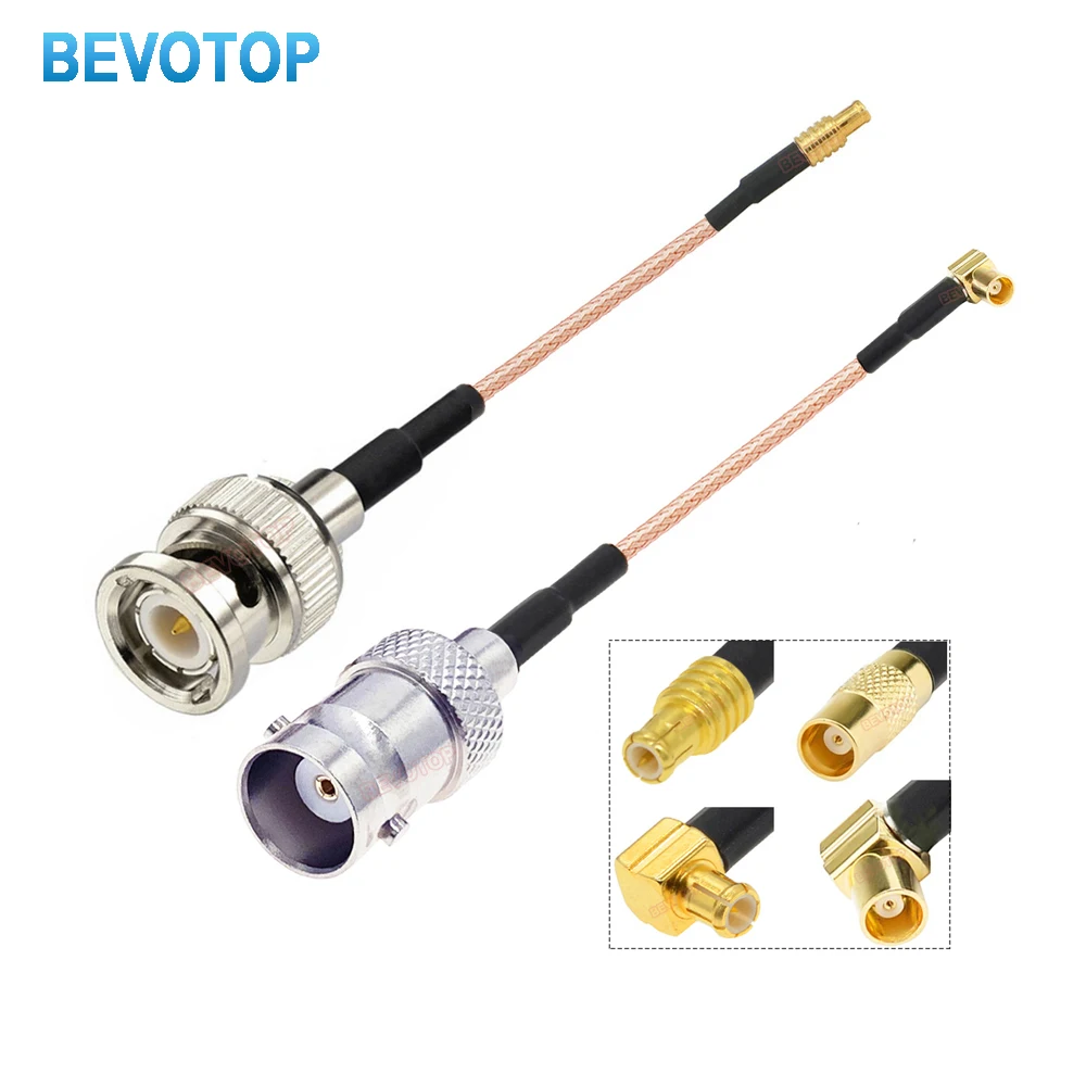 1PCS BNC Male/Female to MCX Male/Female Right Angle 90°/Straight 180° Plug RG316 Cable 50 Ohm RF Coaxial Extension Jumper