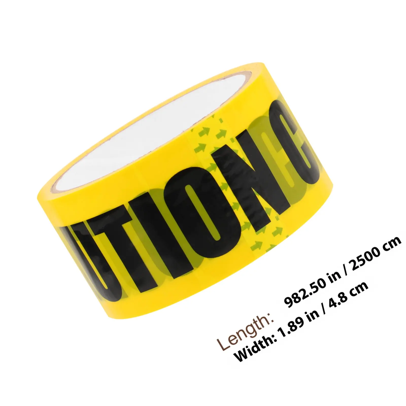 Halloween Caution Tape Roll Yellow Black Printed Warning Tape for Stairs Platforms Loading Docks Ramps Safety Floor Decals