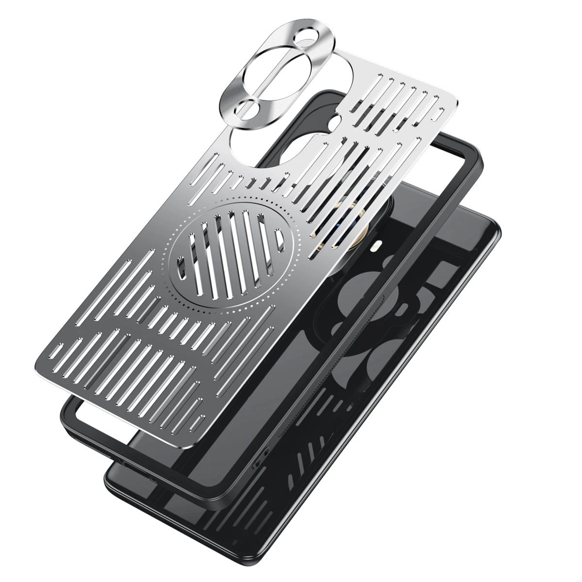 Aluminum Alloy Heat Dissipation Case for Huawei Nova 11 10 Pro Shockproof Case Breathable Metal Wireless Charging Cover Casing