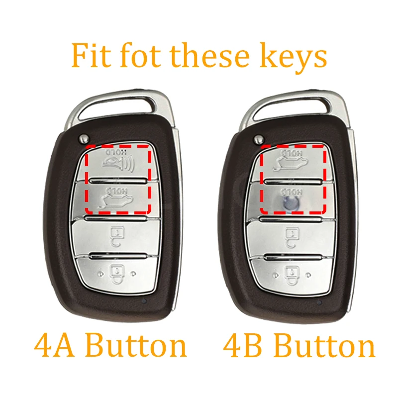 4 Button TPU Car Remote Key Case Cover For Hyundai Elantra Sonata Tucson Elantra Creta Ix35 Ix45 I10 I30 I40 2013-2019 Key Fob