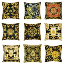 European Style Throw Pillow Cover Indoor Sofa Cushion  Classic Geometric Vine Printed