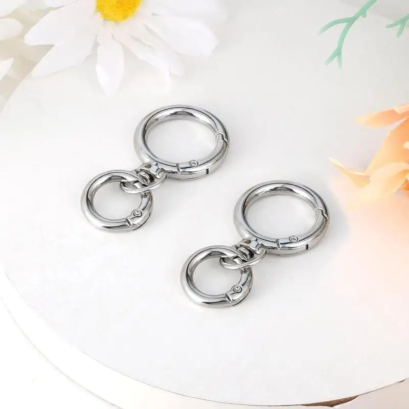 Multi Pack Spring Trigger Snap Carabiner Swivel Hook O Ring Clasp For Purse Strap Lanyard Key Making Supplies
