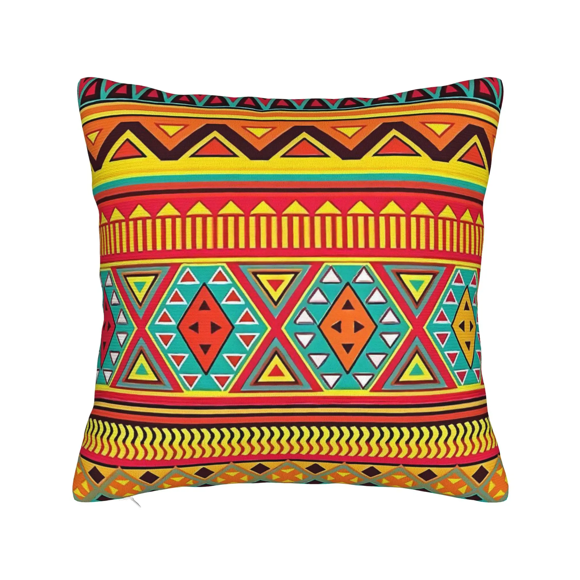 African Tribal Geometric Art Pillowcases  Vintage Pillow Case For Chair Sofa Home Decor Print Pillow Cover