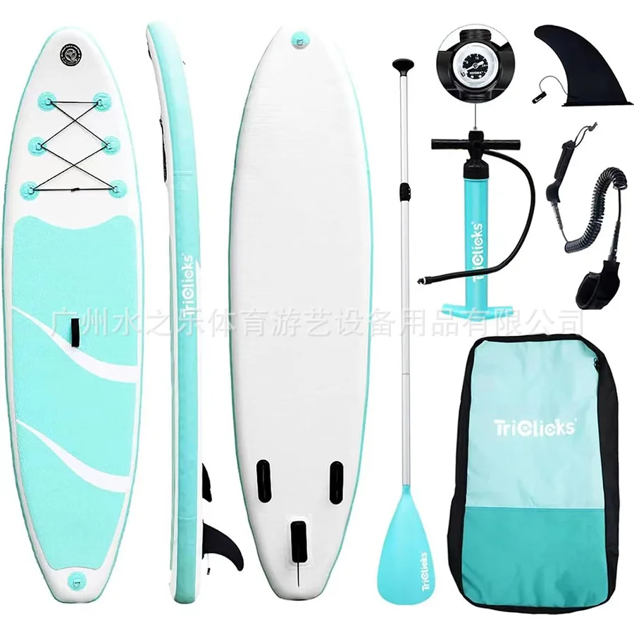 Inflatable Paddle Board 300*76*15cm Waterproof  Extra Wide Adult Standing Style Aquatic Fishing With Accessories SUP12-15SPI