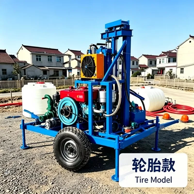 Robust and Reliable Hydraulic Small Water Well Drilling Rig for Residential, Agricultural, and Landscaping Uses