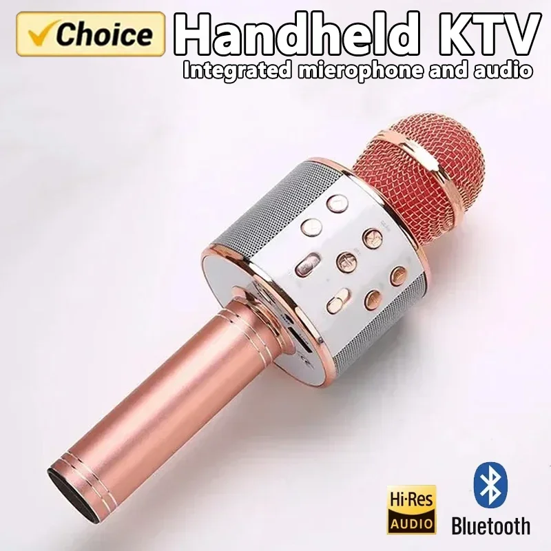 Original Fashion WS858 Bluetooth Wireless Condenser Magic Karaoke Microphone Mobile Phone Player MIC Speaker Record Music