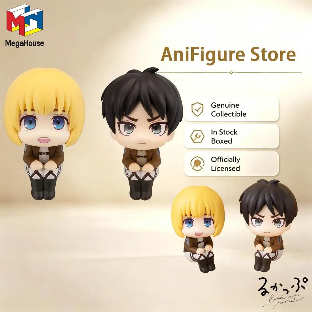 Genuine In Stock MegaHouse Look Up Attack on Titan Eren/Armin Arlert Figure Anime Model Toy Collectible