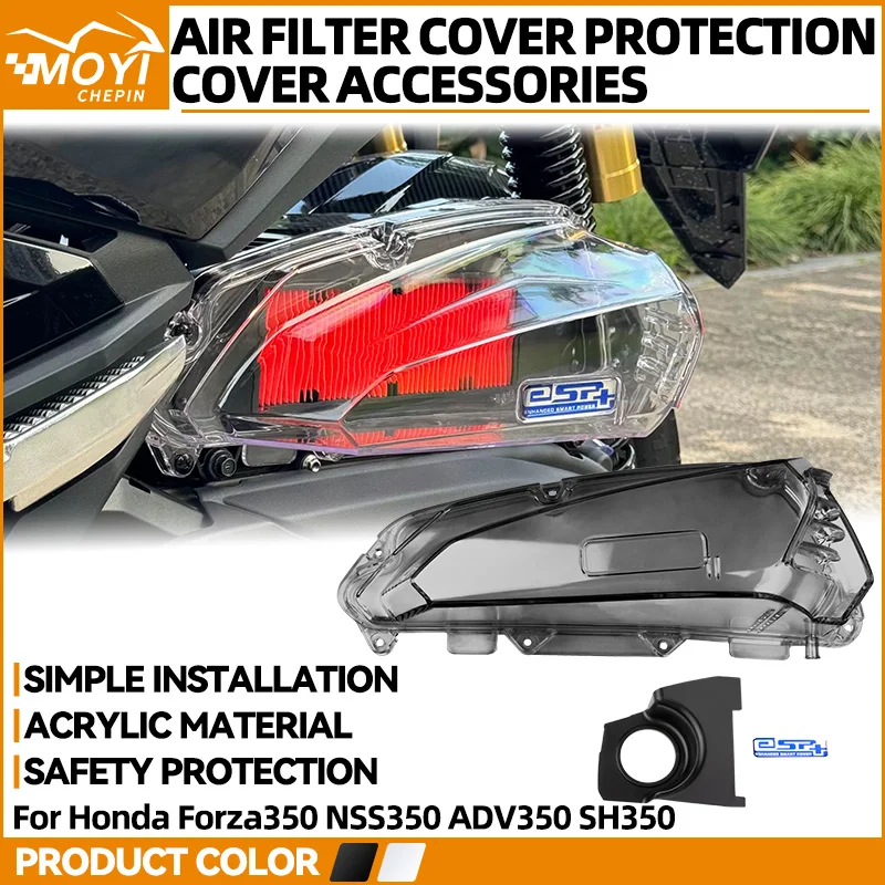 MOYI For Honda Forza350 FORZA 350 NSS350 ADV350 SH350 Modified Air filter cover air filter housing transparent air filter cover