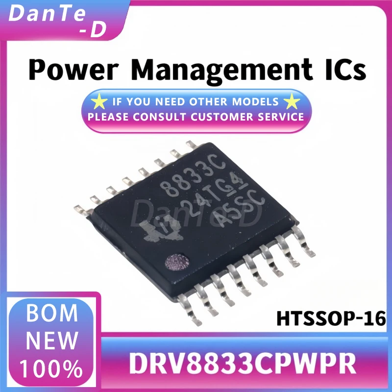 DRV8833CPWPR HTSSOP-16 Dual H-bridge Motor Driver Chip Brand New Original