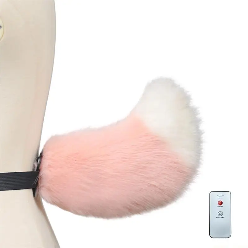 31BF Bewegingsgevoelige lamsstaart-rollenspelaccessoire Zachte substantie Gemakkelijk te dragen voor optredens