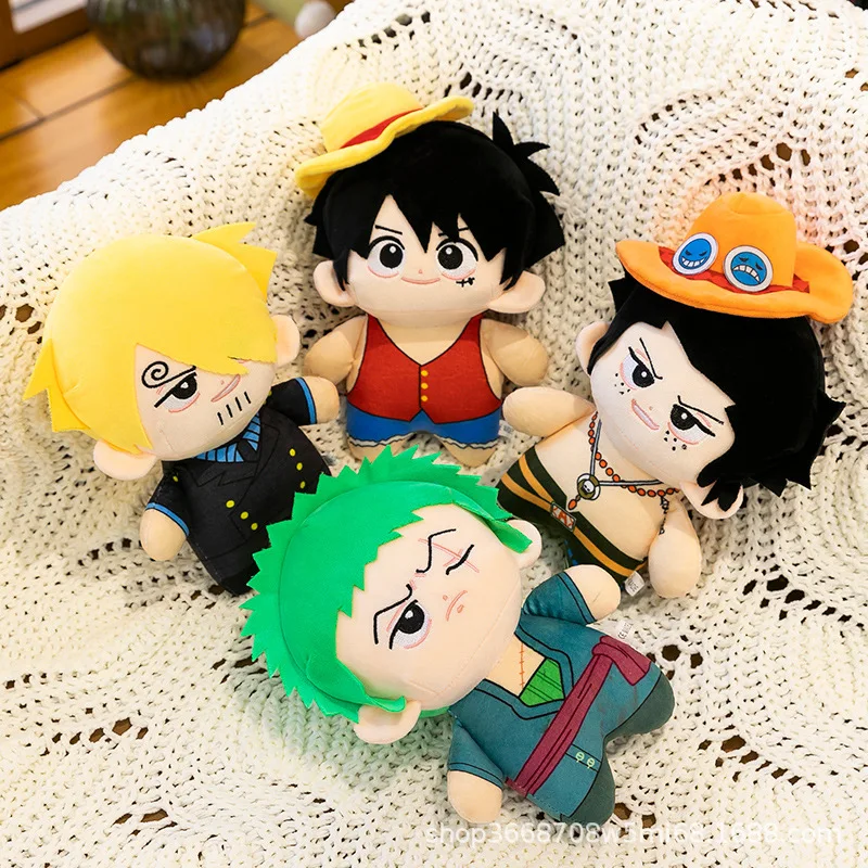 

One Piece Luffy Roronoa Zoro 23Cm Cartoon Plush Toy Anime Peripheral Doll Ornament Plush Toys Birthday Gifts for Boys and Girls