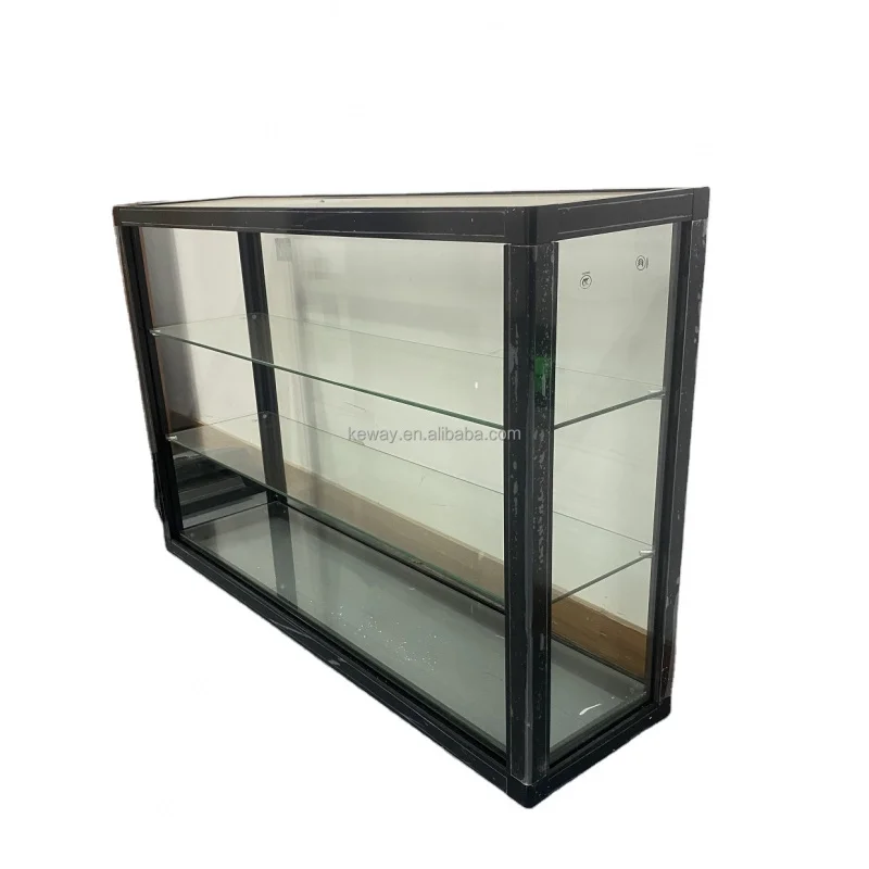 

Custom. Custom 60*30*60 jewelry tempered glass display store showcase