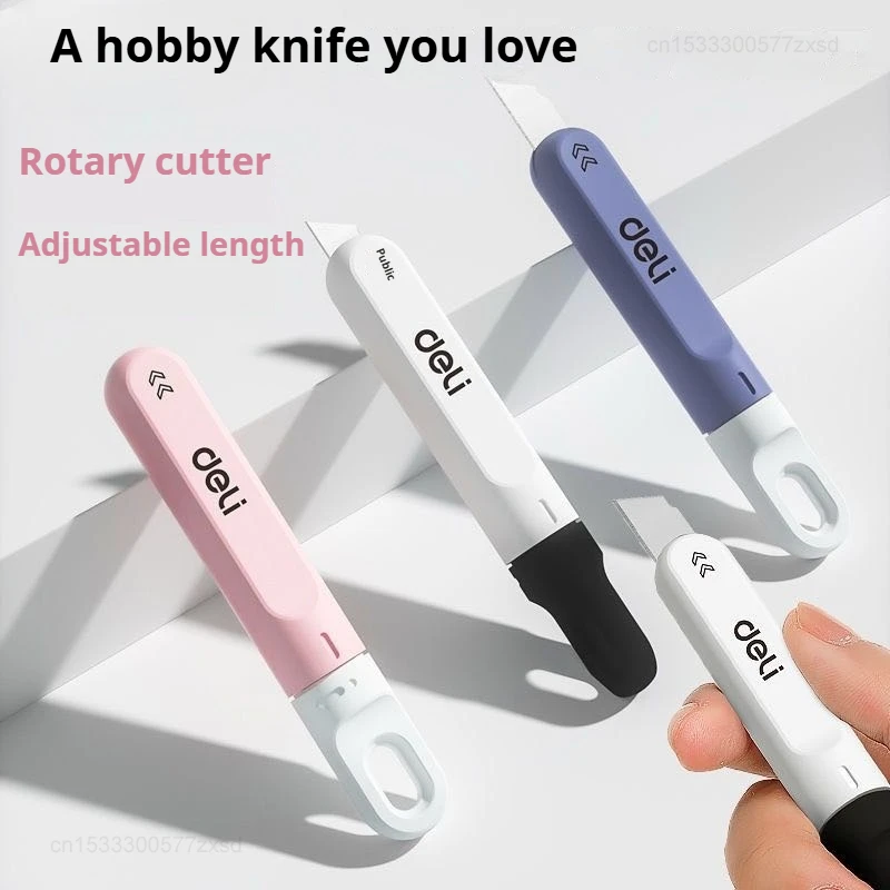 أدوات سكين Xiaomi Deli المساعدة الدوارة المحمولة Unpack Express الة قطع الورق طالب مدرسة مكتب القرطاسية قطع الإمدادات