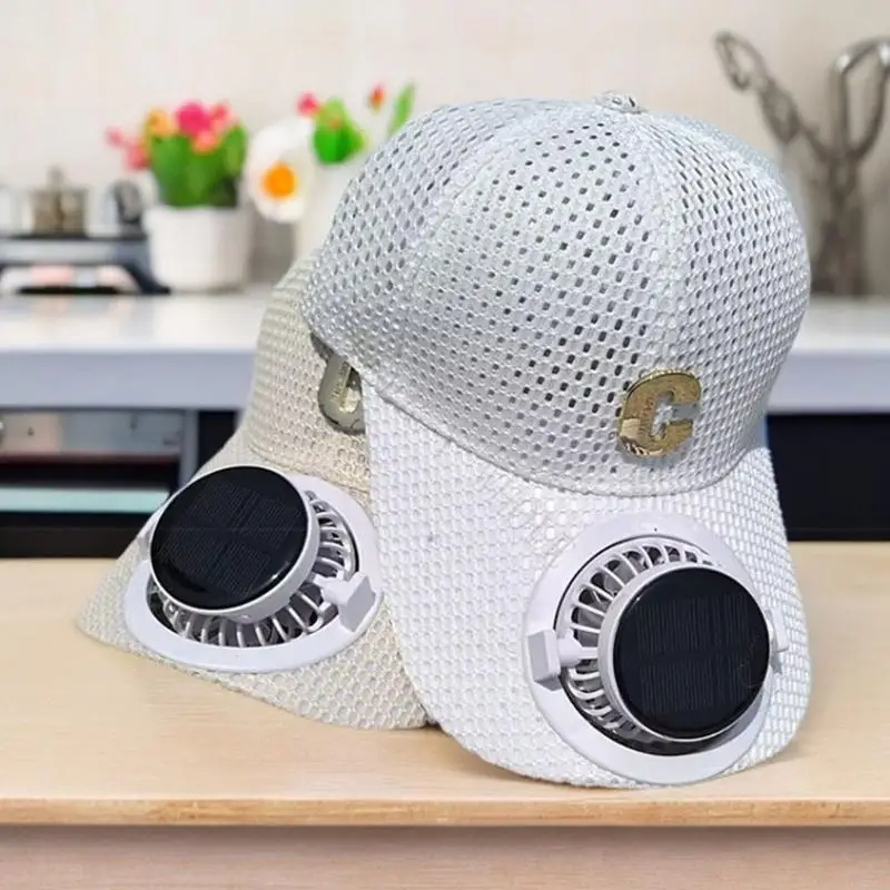 R7UF Unisex Breathable Sun Hat With Integrated Fan And UPF50+ Sun