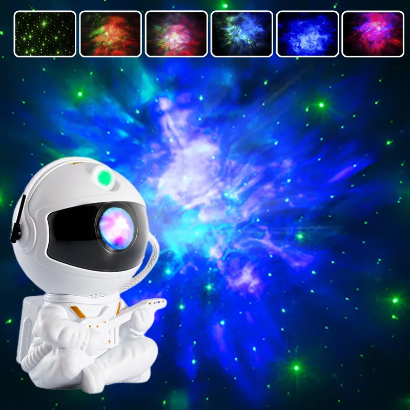 360°Adjustable Astronaut Galaxy Projector Night Light Led Bedroom Night Lamp Kids Star Galaxy Lighting for Decoration