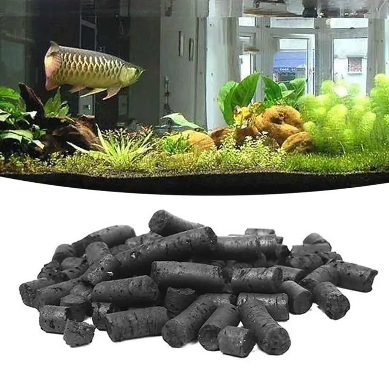 Activated Charcoal Carbon Pellets For Aquarium Fish Tank Water Purification Filter 100g