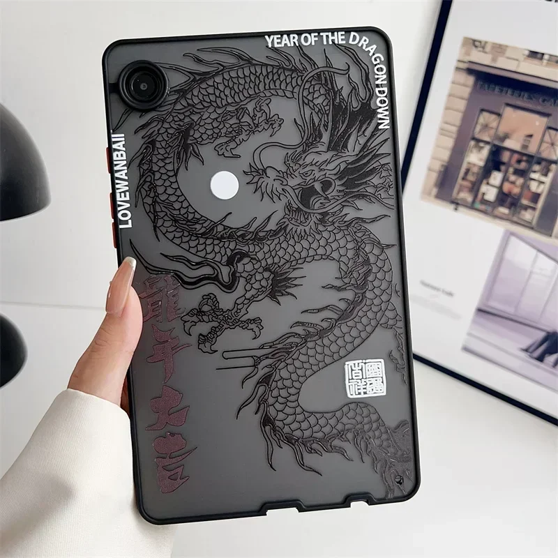 Untuk Samsung Galaxy Tab S9 FE 11 "A9 Plus A8 A7 S7 FE S8 Plus 12.4 Tab S6 Lite P610 P619 Case penutup Tablet Loong Dragon China