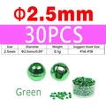30PCS 2.5mm Green