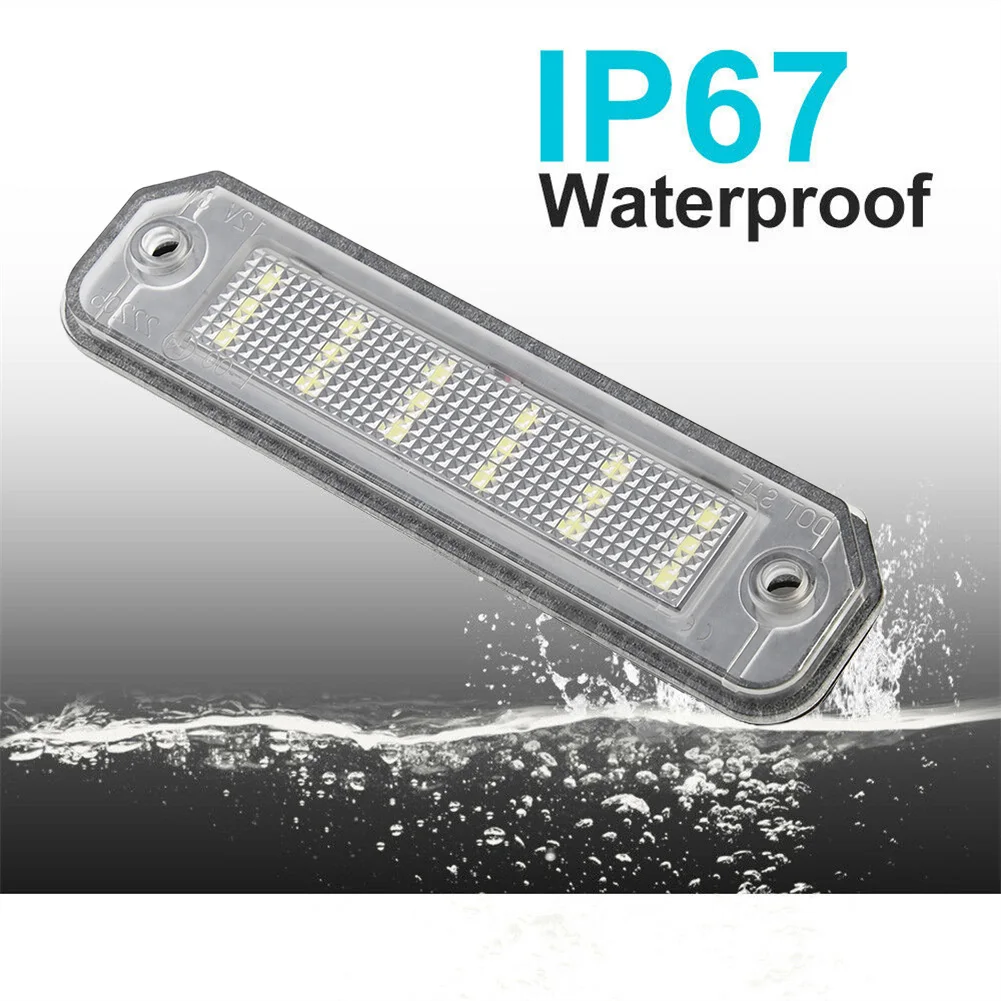 لهوندا قطع غيار السيارات لوحة ترخيص مصباح LED أجزاء 2 قطعة استبدال 34100-S04-A01 مقاوم للماء 34100S04A01 الأبيض 3 واط