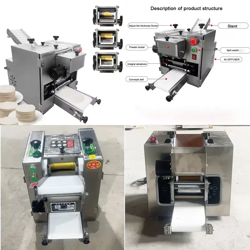 for Desktop Automatic Pizza Wonton Dough Making Machine Dumpling Skin Maker Best Ex-factory Price