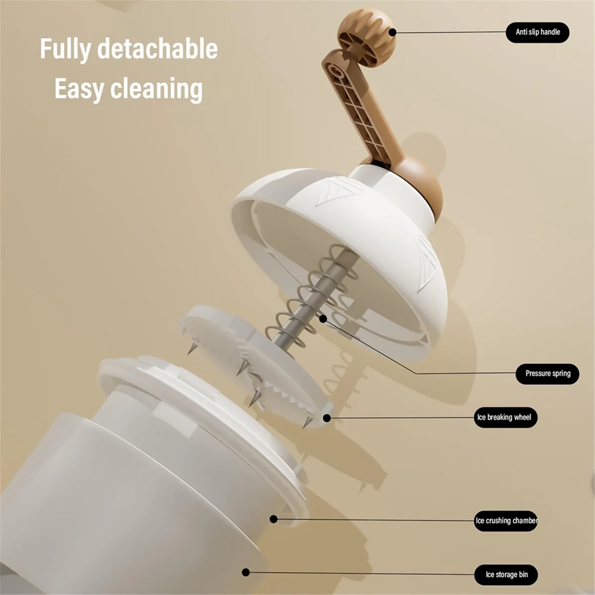 手動回転式アイスクラッシャー,家庭用アイスクラッシャー,ポータブルマシン,ハンドクランク,クリアランス