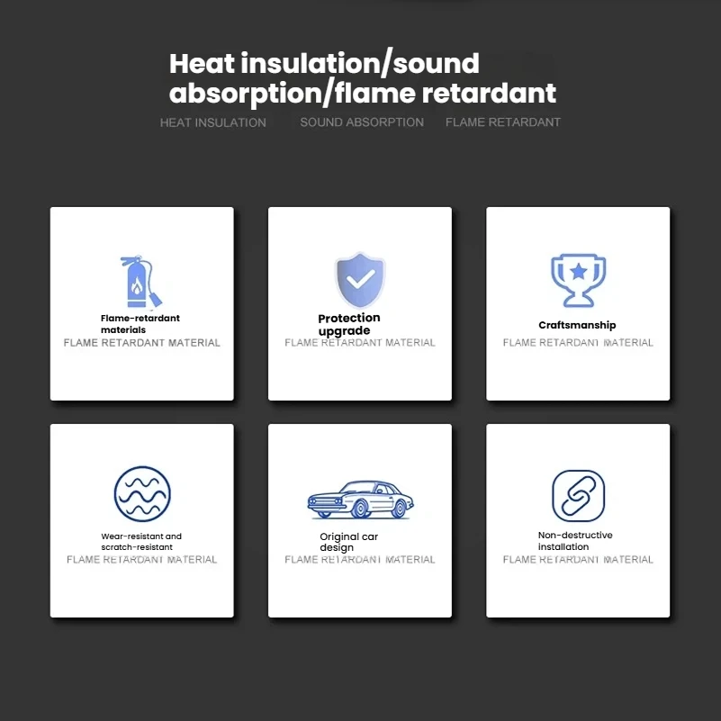 Front Hood Engine For Ford Mondeo Mk IV iv 3rd Gen 2008 2009 2010 2011 2012 2013 2014 Flame Retardant Heat Sound Insulation Pad