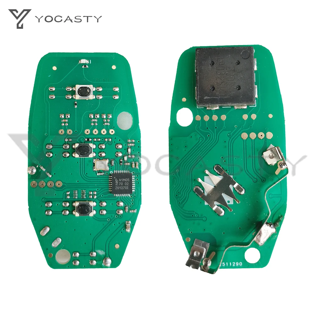 Chave esperta keyless 433mhz da aleta de yocasty oht1130261 68416-782aa 3btn com microplaqueta do oem pcf7939m para 2018 2019 jeep wrangler