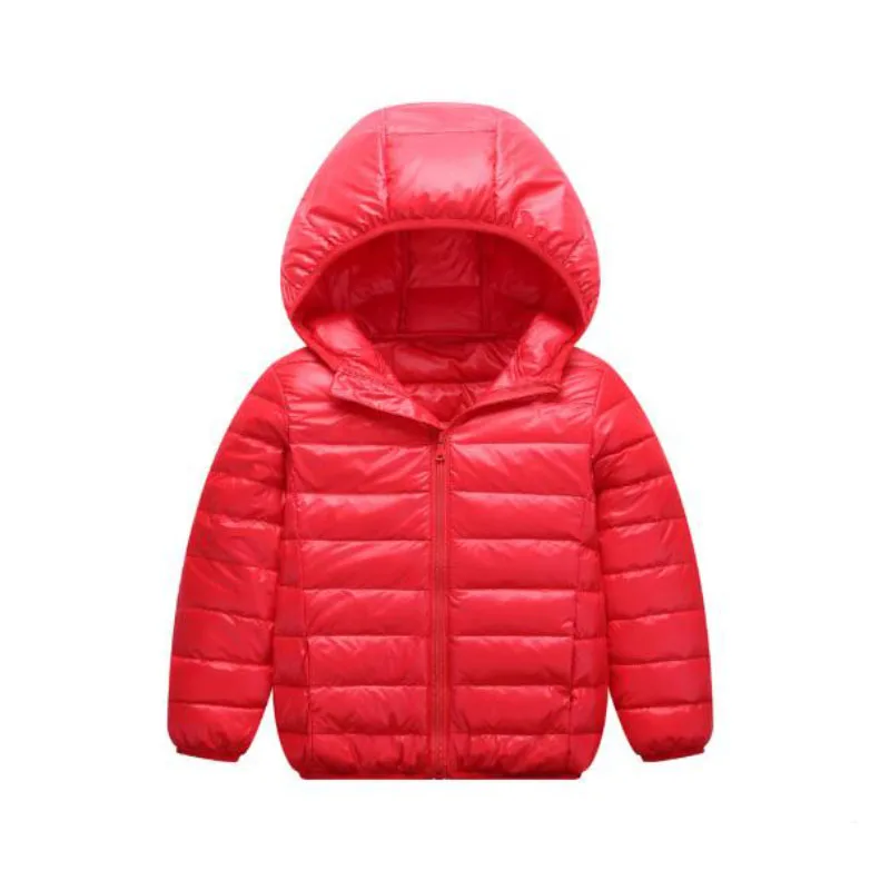 Children coat winter Korean version of 2-10-year-old boys and girls fashion plus velvet hooded warm down jacket coat kids clothi